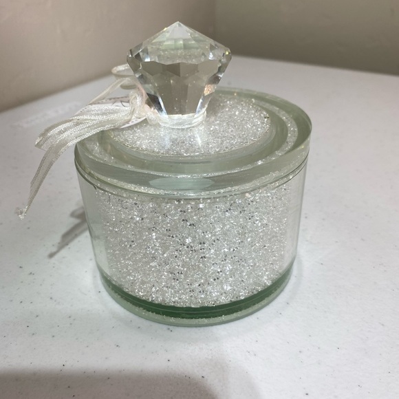 Vidali Collection Sparkling Glitter Crystal Jewelry Trinket Keepsake Box - Picture 3 of 10